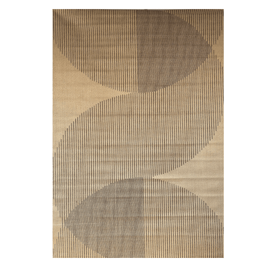 ALFOMBRA 240 X 340 GEO CIRCULAR GRIS - 1