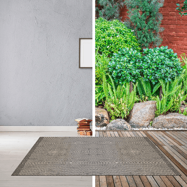 ALFOMBRA 160 X 230 NATURA DIAGONAL GRIS - 3