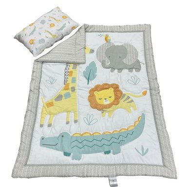 SET CUBRECAMA CUNA + COJIN ANIMALES - 1