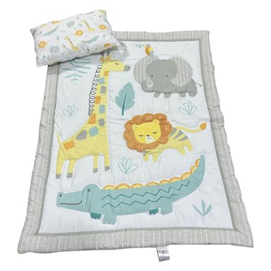 SET CUBRECAMA CUNA + COJIN ANIMALES - 2
