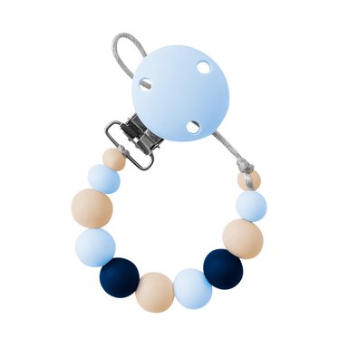 PORTA CHUPETE SILICONA CELESTE/AZUL - 1