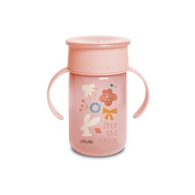 VASO 360° DE 340 ML PARA +12 MESES - FOREST ROSA - 1