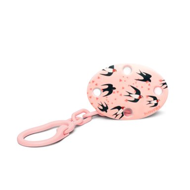 BROCHE PINZA SWALLOW ROSADO SUAVINEX - 1