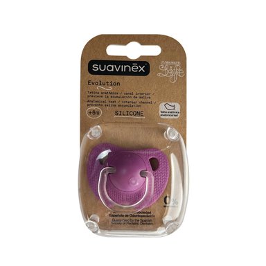 CHUPETE SILICONA EVOLUTION +6M MORADO - 2