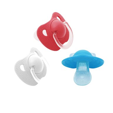 PACK 3 CHUPETES SILICONA EVOLUTION ROJO, AZUL, BLANCO - 2