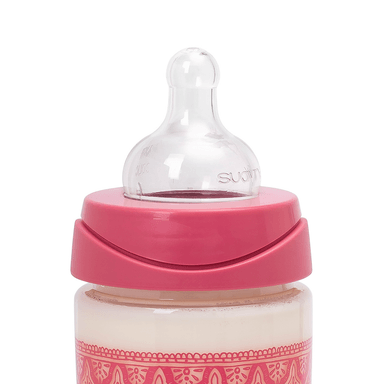 MAMADERA SUAVINEX TETINA SILICONA 360ML PREMIUM ROSADO - 3