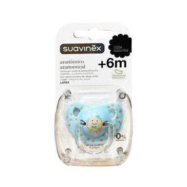 CHUPETE SUAVINEX ANATÓMICO LATEX +6M CELESTE - 1