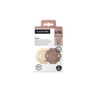 CHUPETE SUAVINEX FISIOLÓGICO SILICONA 6/18M 2U WONDER WGRAY/UMBE MULTICOLOR - 3