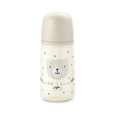 PACK CHUPETES NOCHE Y DIA + MAMADERA 270ML WILD GRIS 6-18M - 6