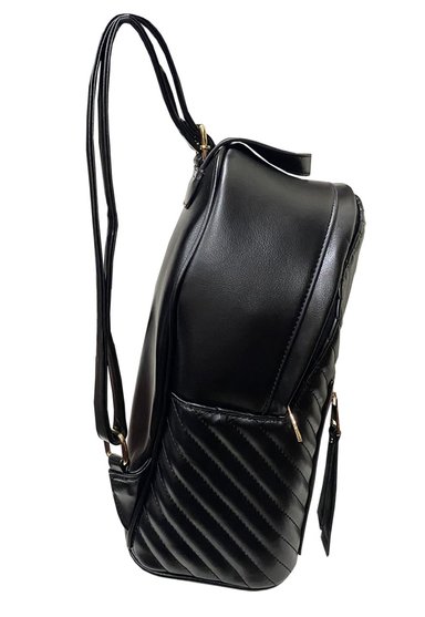 MOCHILA CUERO ECOLÓGICO CRU07 NEGRO - 2