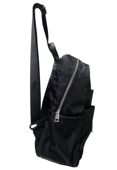MOCHILA CUERO ECOLÓGICO CRU28 NEGRO - 2