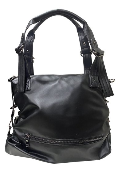 CARTERA CUERO ECOLÓGICO CRT99 NEGRO - 1