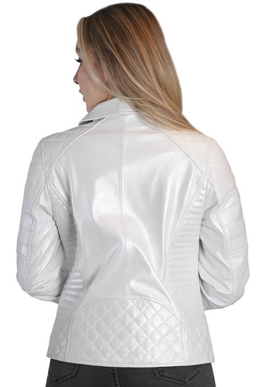 CHAQUETA CUERO CHG56 BLANCO - 2