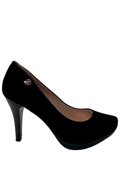 ZAPATO REINA CUERO ZAP77 NEGRO GAMUZA - 1