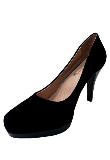 ZAPATO REINA CUERO ZAP77 NEGRO GAMUZA - 4