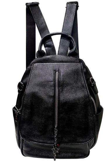 MOCHILA CUERO CRU43 NEGRO - 1