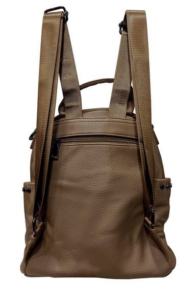 MOCHILA CUERO CRU45 BEIGE - 3