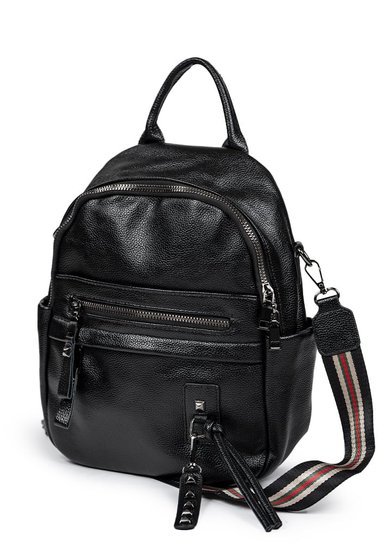 MOCHILA CUERO CRU44 NEGRO - 2