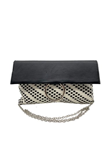 CARTERA DE FIESTA ECOCUERO NEGRO CRS20 - 1