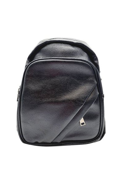 MOCHILA CUERO NEGRO CRU74 - 1