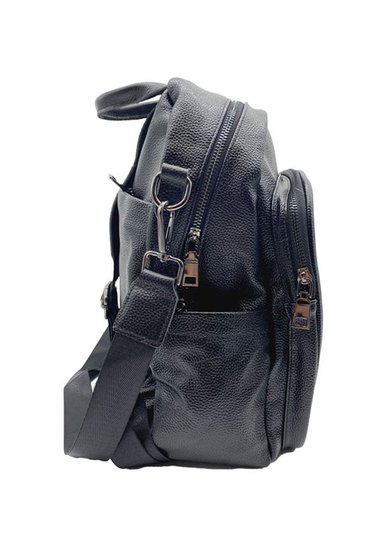 MOCHILA CUERO NEGRO CRU74 - 2
