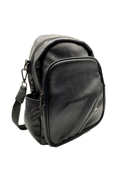 MOCHILA CUERO NEGRO CRU74 - 3