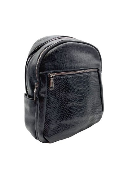 MOCHILA CUERO NEGRO CRU47 - 2