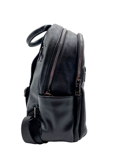 MOCHILA CUERO NEGRO CRU47 - 3