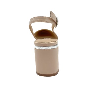 ZAPATO DE TACO BEIGE ZB071 - 5
