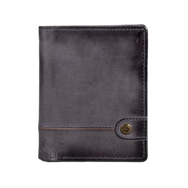 BILLETERA DE CUERO HOMBRE TEXAS 1.161 GRIS/MARRÓN - 1
