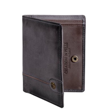 BILLETERA DE CUERO HOMBRE TEXAS 1.161 GRIS/MARRÓN - 2