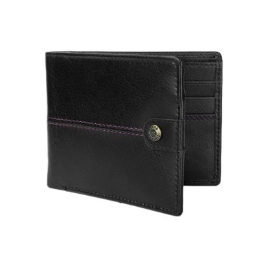 BILLETERA DE CUERO GINO RODINIS BURANO 1181 NEGRO - 4