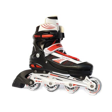 PATIN NITRO 5 EUROLLER REGULABLE ROJO L - 1