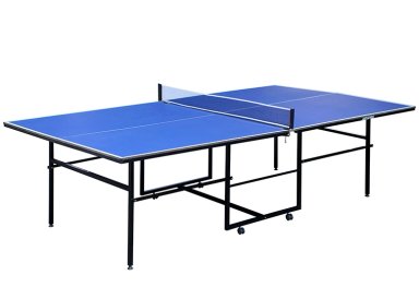 MESA DE PING PONG ATLETIS ACERO 76 CM X 274 CM PLEGABLE AZUL - 1