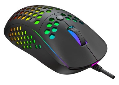 MOUSE GAMER RGB 10000 DPI 7D MS878 NEGRO - 1