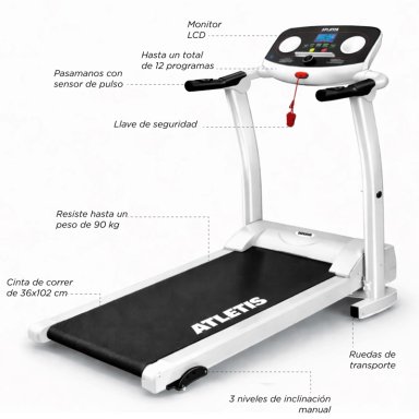 TROTADORA 12KM/H PLEGABLE M201 BLUETOOTH BLANCO - 7