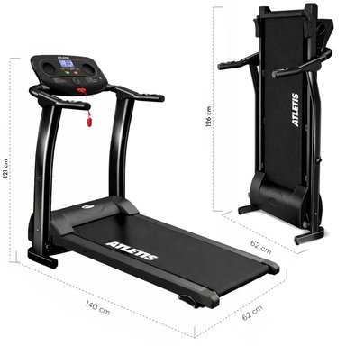 TROTADORA ATLETIS 12 KM/H PLEGABLE M201 BLUETOOTH NEGRO - 8