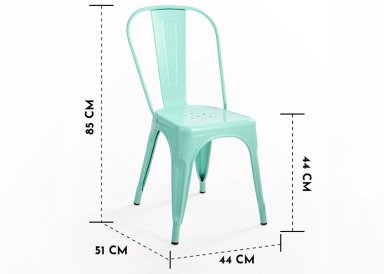SILLA DE BAR METAL TOLIX MENTA - 9