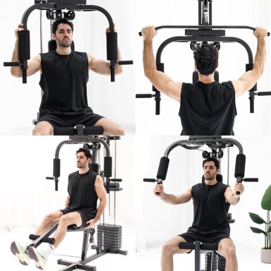 HOME GYM ATLETIS 57122 MULTIFUNCIONAL XTREME FORCE 45 KG POLEAS - 8