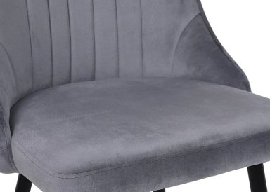 PACK NOVAHUS 57106 TERCIOPELO GRIS 2 SILLA COMEDOR GIORGIO - 6