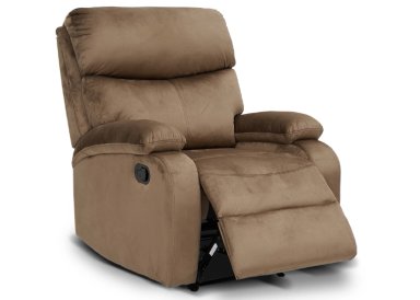 BERGER RECLINABLE MILAN TERCIOPELO CAFÉ - 1