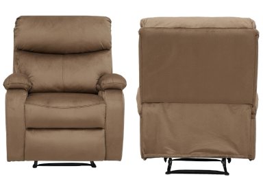 BERGER RECLINABLE MILAN TERCIOPELO CAFÉ - 6