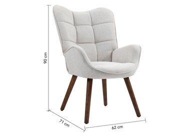 SITIAL NEW KAS ACOLCHADO CON APOYABRAZOS BEIGE - 8