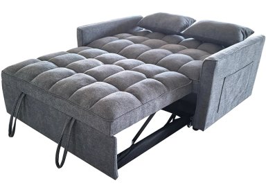 SOFA CAMA GRIS OSCURO - 8