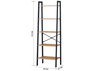 ESTANTE REPISA 5 NIVELES 56X37X172 CM INDUSTRIAL - 3