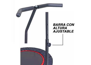 TRAMPOLÍN CON BARRA ATLETIS 1598550 1,02 METROS PRO FITNESS NEGRO - 4
