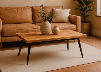 MESA DE CENTRO 40X60X120 METAL MADERA - 6
