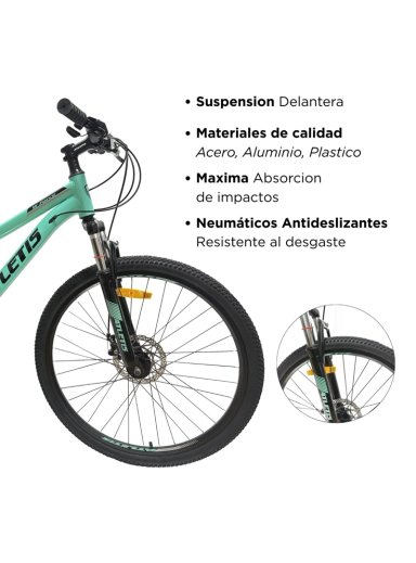 BICICLETA MOUNTAIN BIKE W FORCE TURQUESA ARO 27.5 ATLETIS - 5