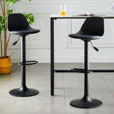 PACK 2 SILLA ALTA BAR ORLANDO T - ALL BLACK - 2