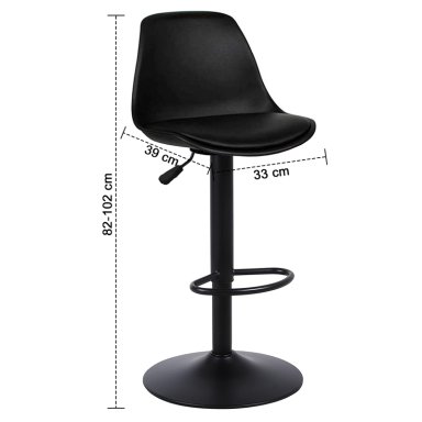 PACK 2 SILLA ALTA BAR ORLANDO T - ALL BLACK - 3